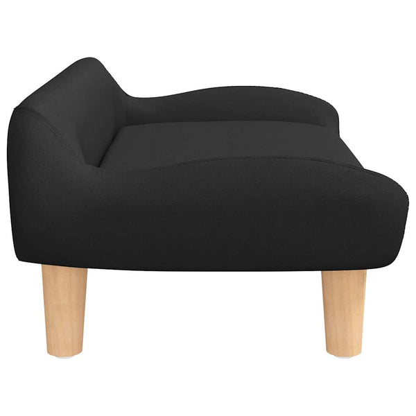 vidaXL Dog Bed Black 70x40x24 cm Fabric
