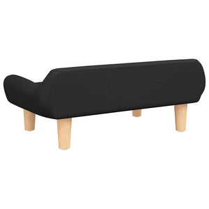 vidaXL Dog Bed Black 70x40x24 cm Fabric