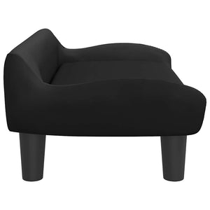 vidaXL Dog Bed Black 70x40x24 cm Velvet