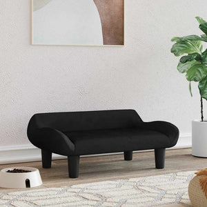 vidaXL Dog Bed Black 70x40x24 cm Velvet