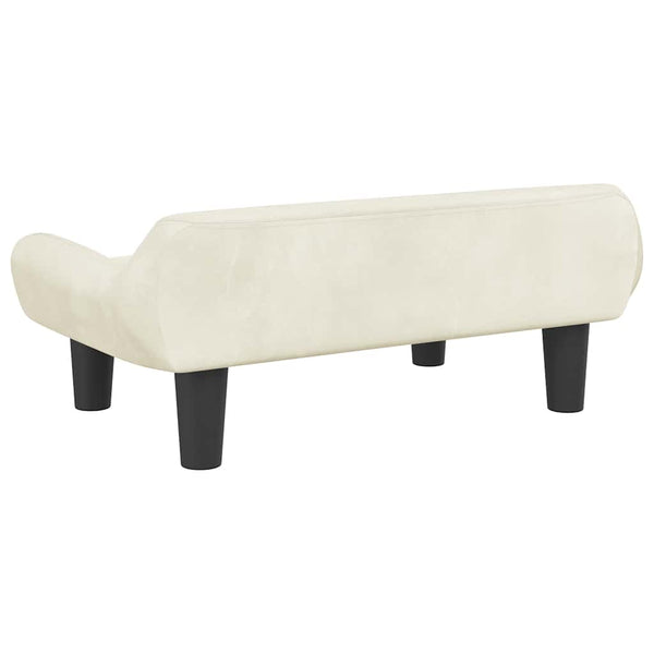 vidaXL Dog Bed Cream 70x40x24 cm Velvet