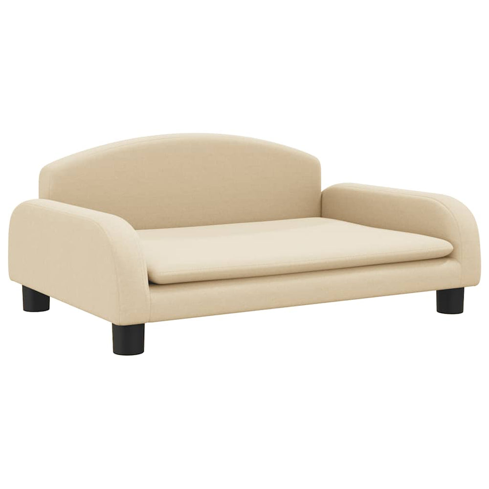 vidaXL Dog Bed Cream 70x45x30 cm Fabric
