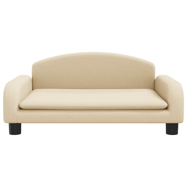 vidaXL Dog Bed Cream 70x45x30 cm Fabric