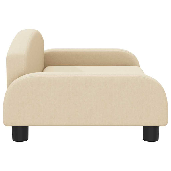 vidaXL Dog Bed Cream 70x45x30 cm Fabric