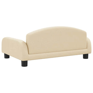 vidaXL Dog Bed Cream 70x45x30 cm Fabric