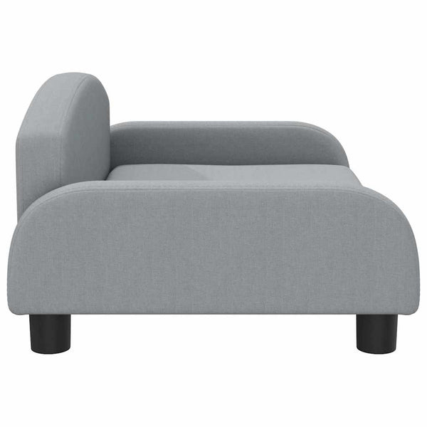 vidaXL Dog Bed Light Grey 70x45x30 cm Fabric
