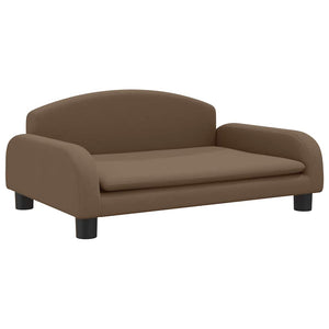 vidaXL Dog Bed Brown 70x45x30 cm Fabric