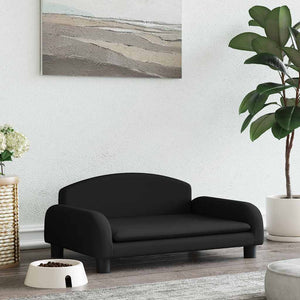vidaXL Dog Bed Black 70x45x30 cm Fabric
