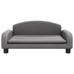 vidaXL Dog Bed Grey 70x45x30 cm Artificial Leather