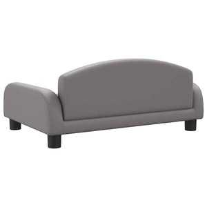 vidaXL Dog Bed Grey 70x45x30 cm Artificial Leather