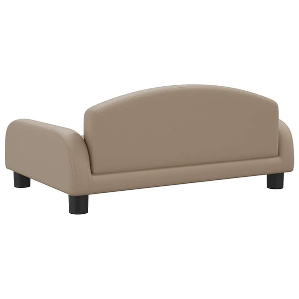 vidaXL Dog Bed Cappuccino Brown 70x45x30 cm Faux Leather