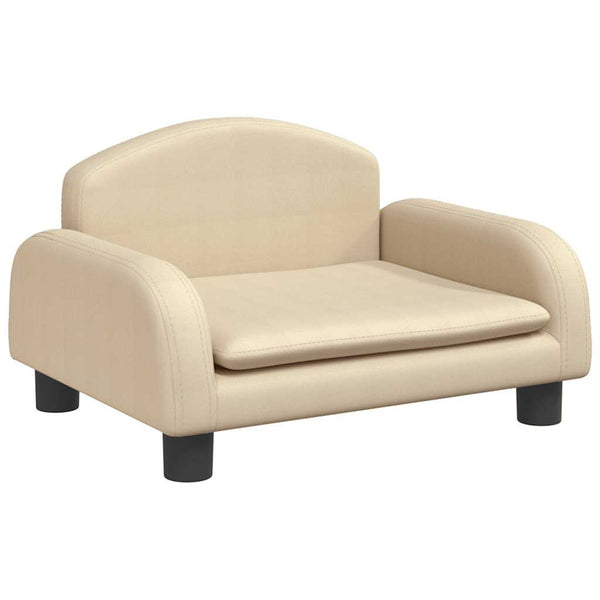 vidaXL Dog Bed Cream 50x40x30 cm Fabric