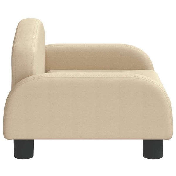 vidaXL Dog Bed Cream 50x40x30 cm Fabric