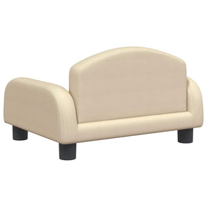 vidaXL Dog Bed Cream 50x40x30 cm Fabric