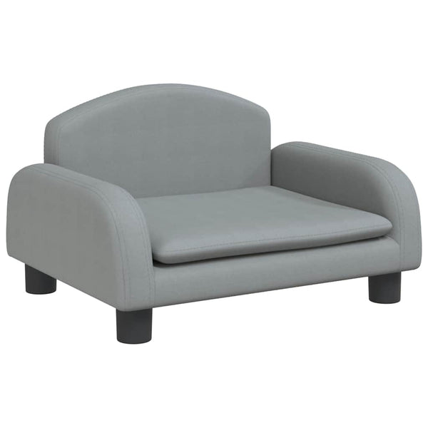 vidaXL Dog Bed Light Grey 50x40x30 cm Fabric