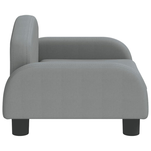 vidaXL Dog Bed Light Grey 50x40x30 cm Fabric