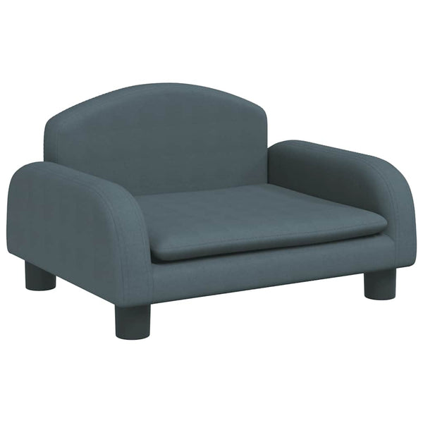 vidaXL Dog Bed Dark Grey 50x40x30 cm Fabric