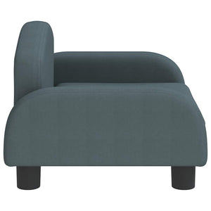 vidaXL Dog Bed Dark Grey 50x40x30 cm Fabric