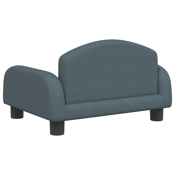 vidaXL Dog Bed Dark Grey 50x40x30 cm Fabric