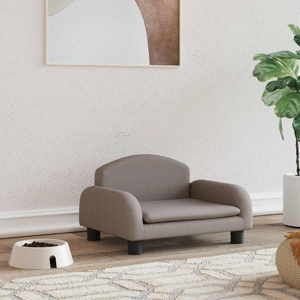 vidaXL Dog Bed Taupe 50x40x30 cm Fabric