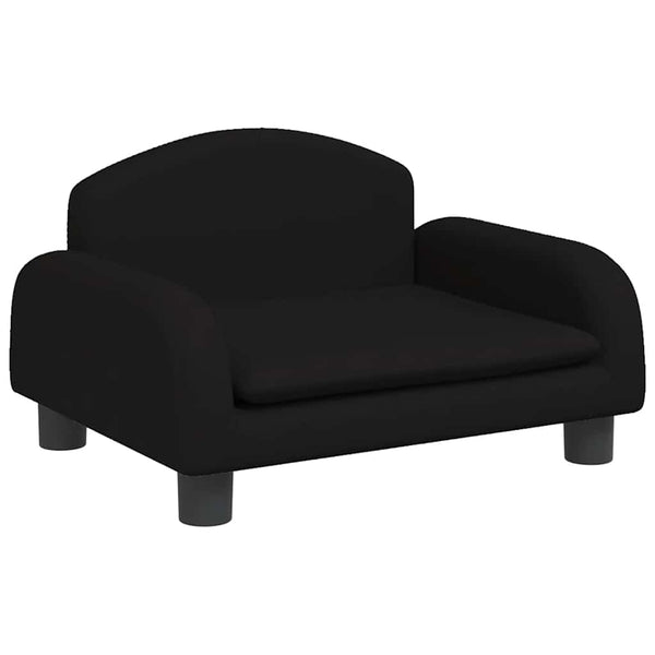 vidaXL Dog Bed Black 50x40x30 cm Fabric