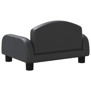 vidaXL Dog Bed Black 50x40x30 cm Artificial Leather