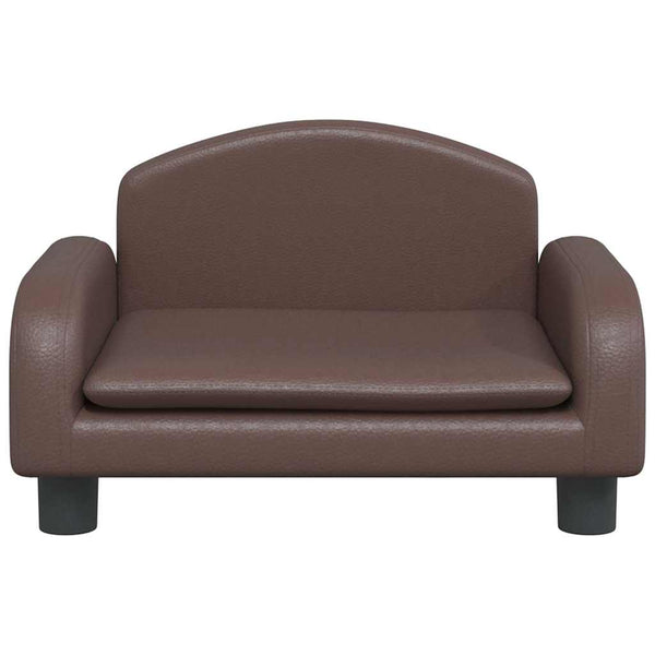 vidaXL Dog Bed Brown 50x40x30 cm Faux Leather