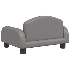 vidaXL Dog Bed Grey 50x40x30 cm Faux Leather