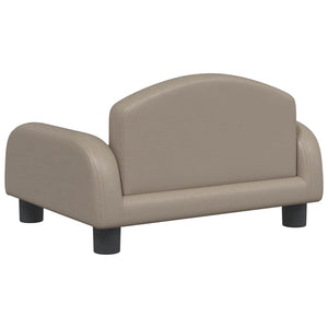 vidaXL Dog Bed Cappuccino Brown 50x40x30 cm Faux Leather