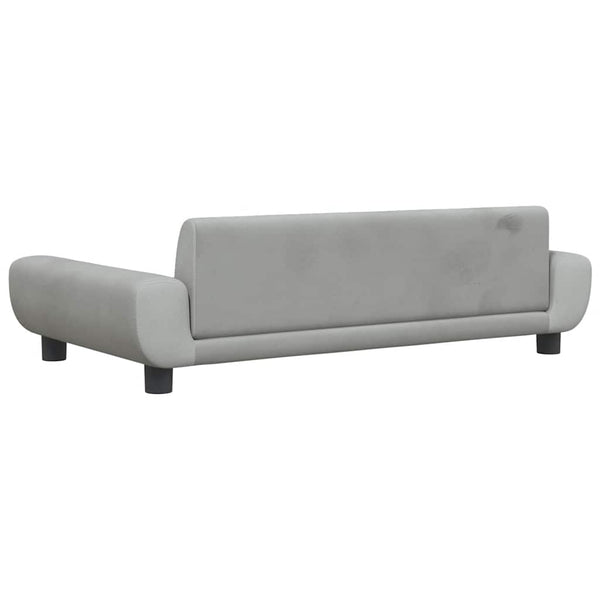 vidaXL Dog Bed Light Grey 100x54x33 cm Velvet