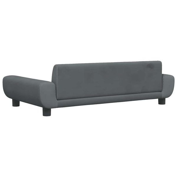 vidaXL Dog Bed Dark Grey 100x54x33 cm Velvet