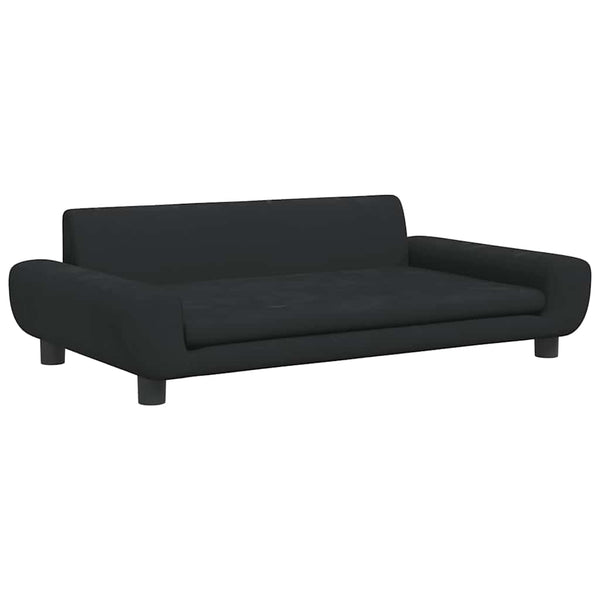 vidaXL Dog Bed Black 100x54x33 cm Velvet