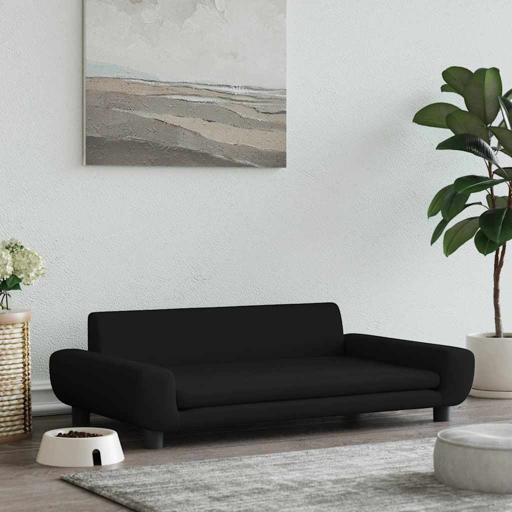 vidaXL Dog Bed Black 100x54x33 cm Velvet