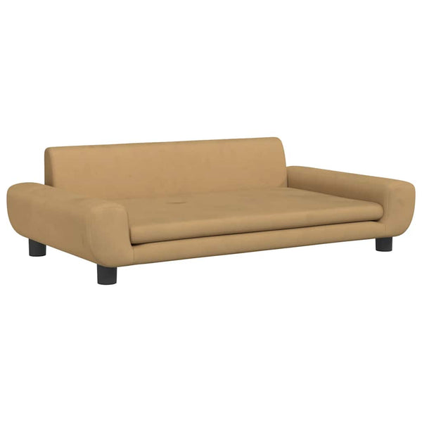 vidaXL Dog Bed Brown 100x54x33 cm Velvet