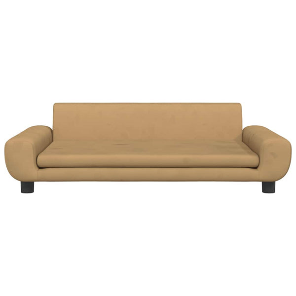vidaXL Dog Bed Brown 100x54x33 cm Velvet