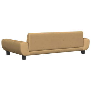 vidaXL Dog Bed Brown 100x54x33 cm Velvet