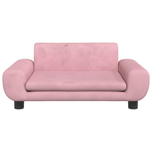 vidaXL Dog Bed Pink 70x45x33 cm Velvet