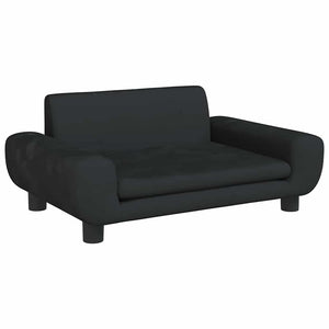 vidaXL Dog Bed Black 70x45x33 cm Velvet
