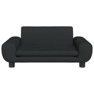 vidaXL Dog Bed Black 70x45x33 cm Velvet