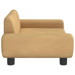 vidaXL Dog Bed Brown 70x45x33 cm Velvet