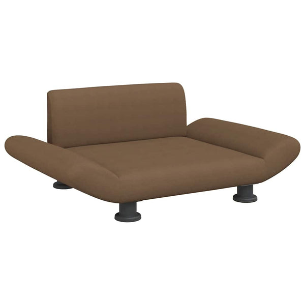 vidaXL Dog Bed Brown 70x45x28 cm Fabric