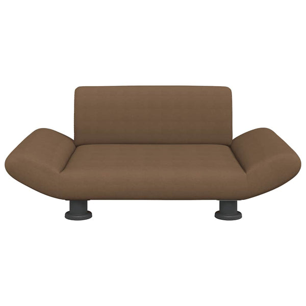 vidaXL Dog Bed Brown 70x45x28 cm Fabric