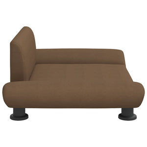 vidaXL Dog Bed Brown 70x45x28 cm Fabric