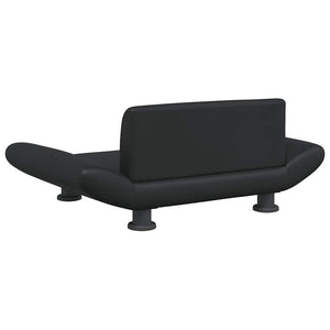 vidaXL Dog Bed Black 70x45x28 cm Faux Leather