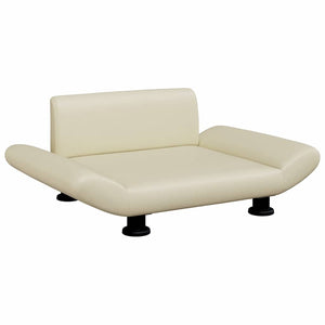 vidaXL Dog Bed Cream 70x45x28 cm Faux Leather