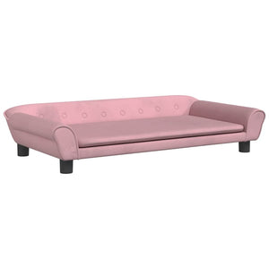 vidaXL Dog Bed Pink 100x50x21 cm Velvet