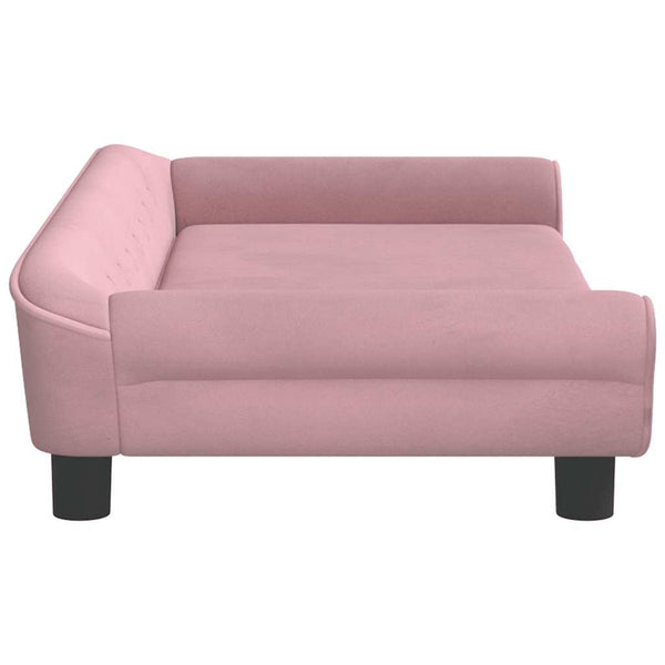 vidaXL Dog Bed Pink 100x50x21 cm Velvet