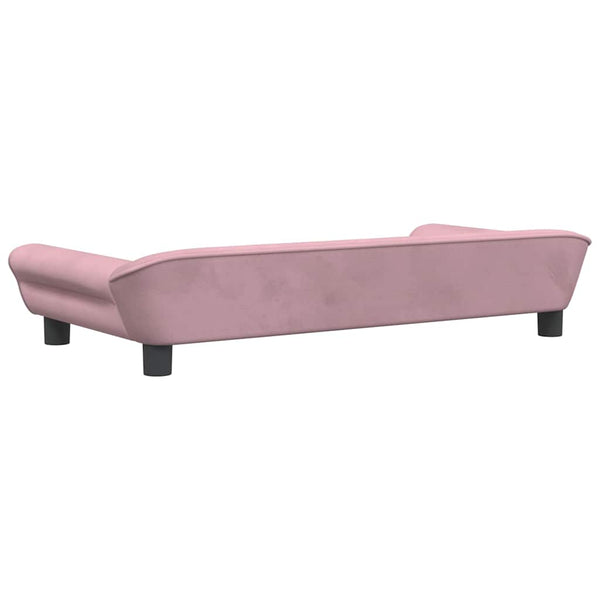 vidaXL Dog Bed Pink 100x50x21 cm Velvet