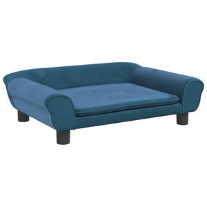 vidaXL Dog Bed Blue 70x48x22 cm Velvet