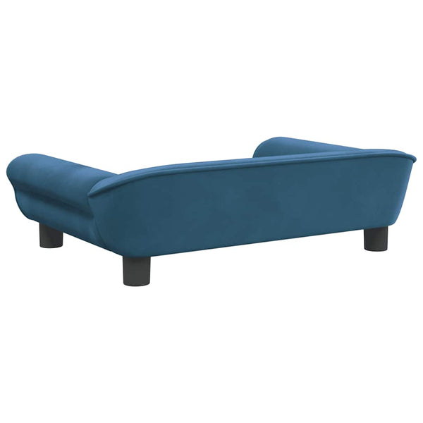 vidaXL Dog Bed Blue 70x48x22 cm Velvet